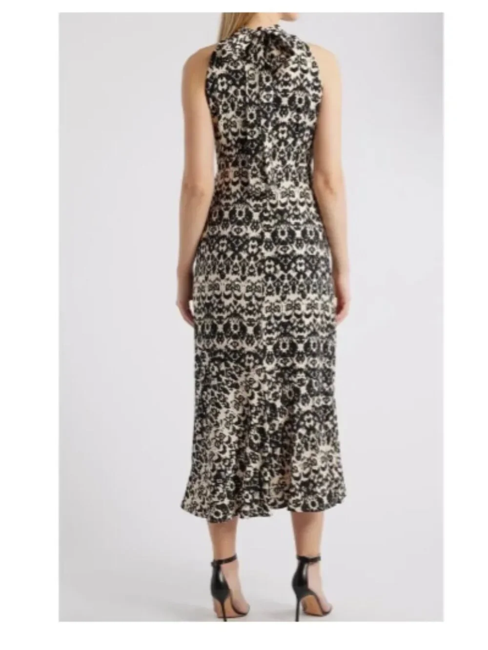 Sam Edelman NWT Ikat Print High Neck Maxi Dress Size 2